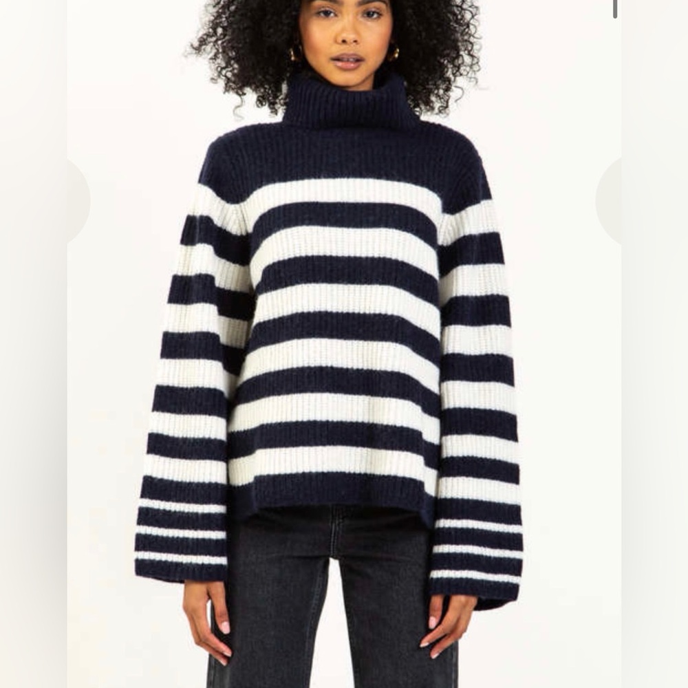 Baum und Pferdgarten Size S • Chikita Wool Alpaca Stripe Turtleneck Sweater.
